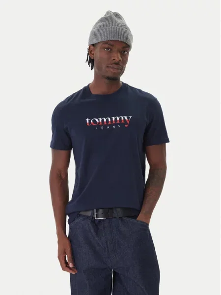 Tommy Jeans Majica Mornarsko modra