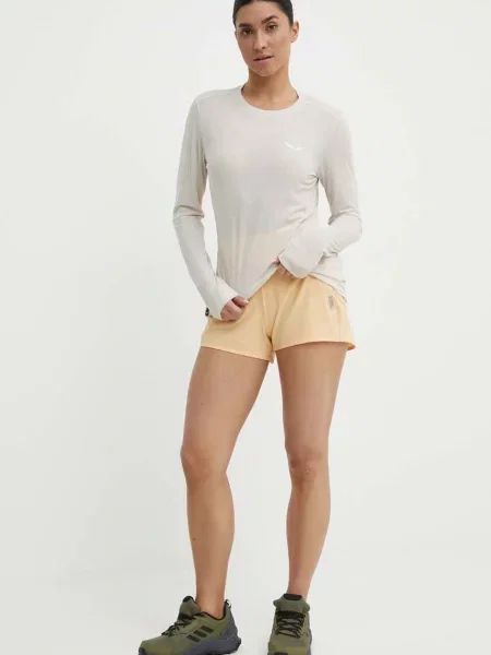 Шорти outdoor Helly Hansen Tech однотонні висока посадка жовтий
