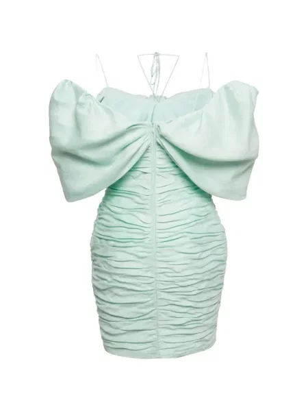 Rochie mini Rasario cu volane verde