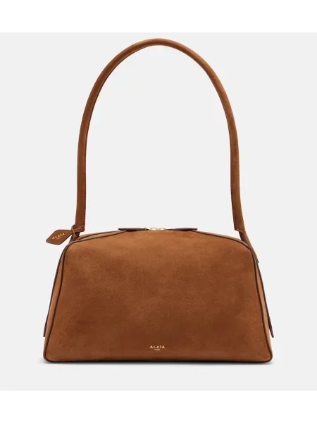 Geanta de piele Alaïa din piele maro