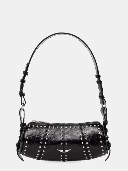ZADIG&VOLTAIRE geantă de piele LE ROUDOUDOU STUDS negru
