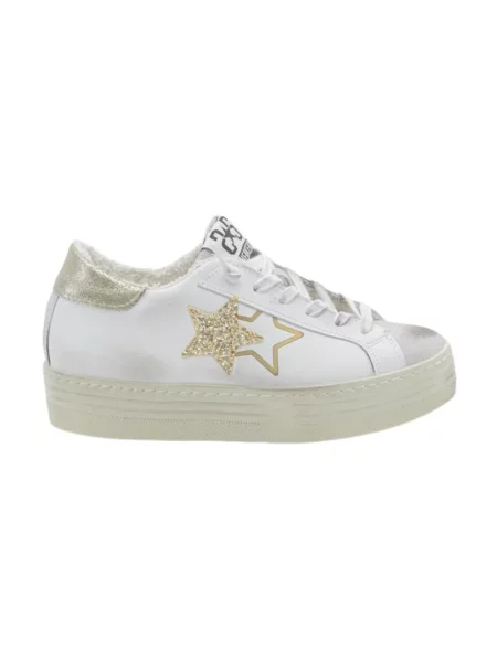 Sneakersy 2star skórzane białe