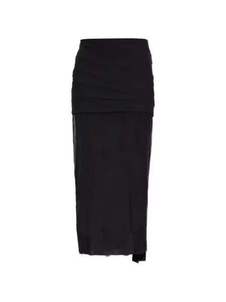 Fusta maxi Valentino Garavani din dantelă negru