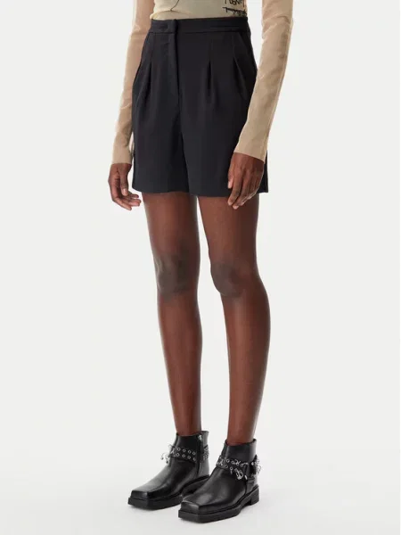 Kratke hlače iz tkanine Patrizia Pepe črna