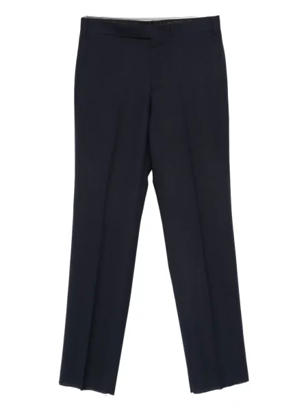 Pantaloni Lardini de lână albastru