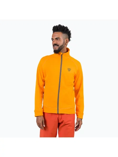 Мъжки суитшърт Rossignol Blackside Fleece Fz sunburst оранжево