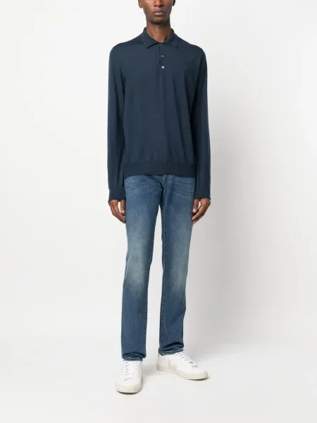 Proste jeansy Corneliani niebieskie