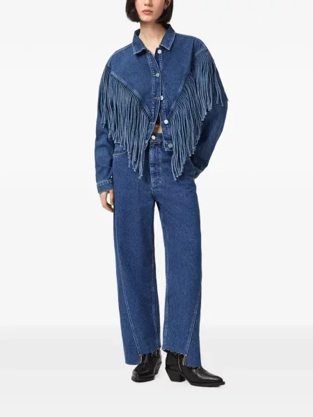 Blugi cu picior larg Allsaints albastru