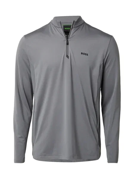 BOSS Green Tricou Piraq grafit gri