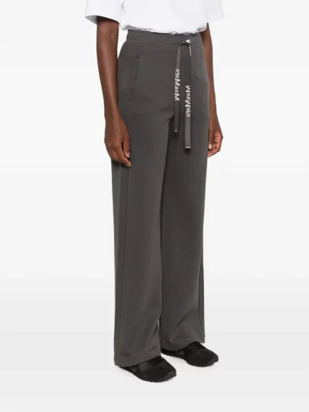 Pantaloni 's Max Mara alergare cu cordon gri