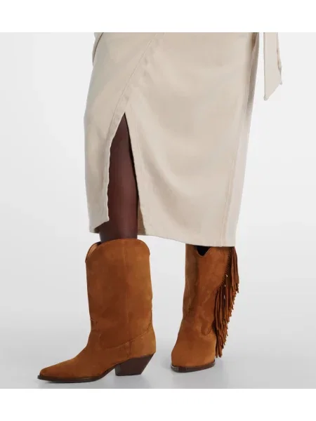 Rochie Marant Etoile din jerseu drapată de costum bej