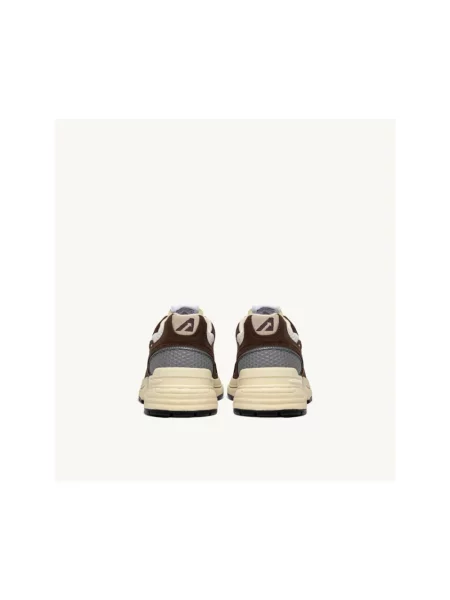 Sneakersy Autry brązowe