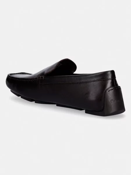 Calvin Klein férfi bőr mokaszin DRIVER PENNY EMBL LTH barna
