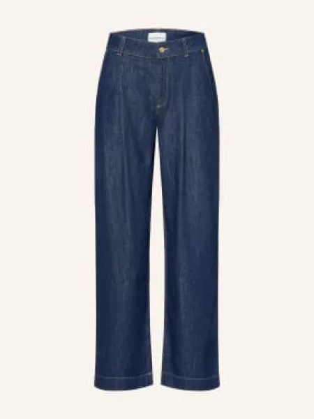 Claudie Pierlot Jeansy Wide Leg blau niebieskie