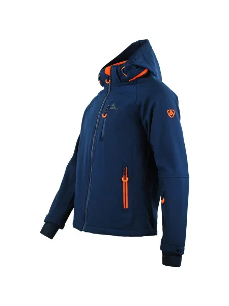 Geacă Peak Mountain softshell albastru