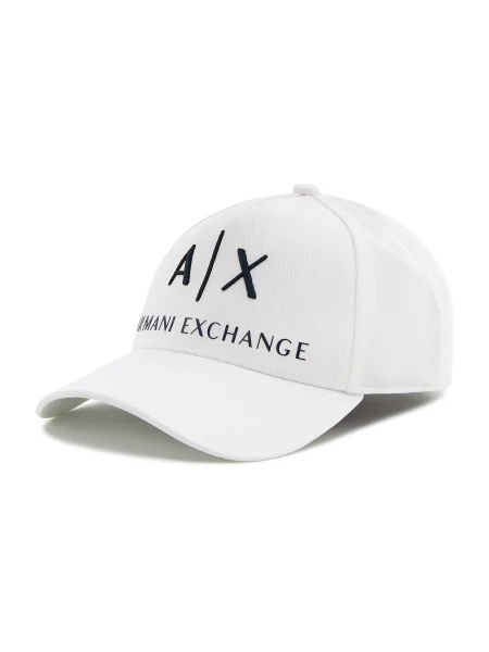 Шапка с козирка Armani Exchange бяло