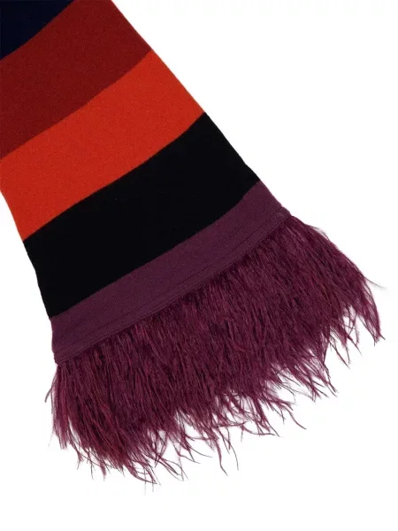 Dryžuota kostiumas midi suknelė Paula iki kelių raudona