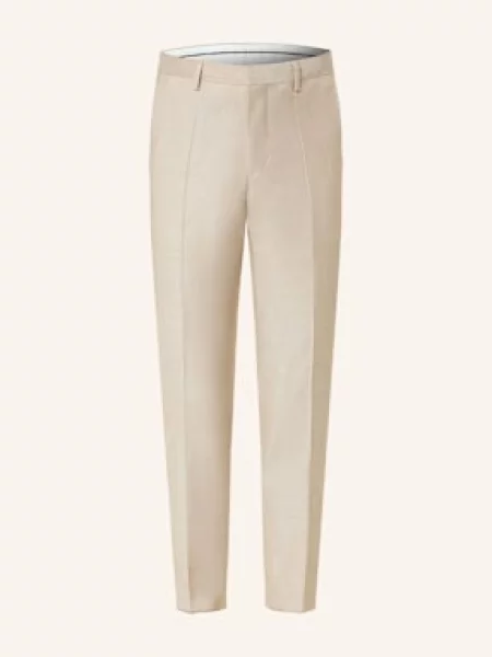 Roy Robson Oblekové Kalhoty Extra Slim Fit brown hnědé