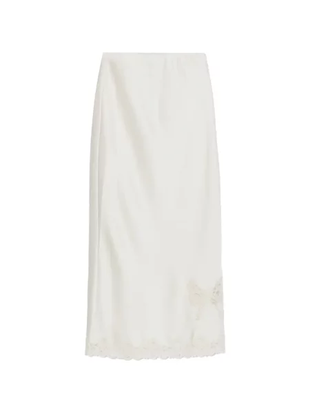 Fusta maxi Loveshackfancy din dantelă alb