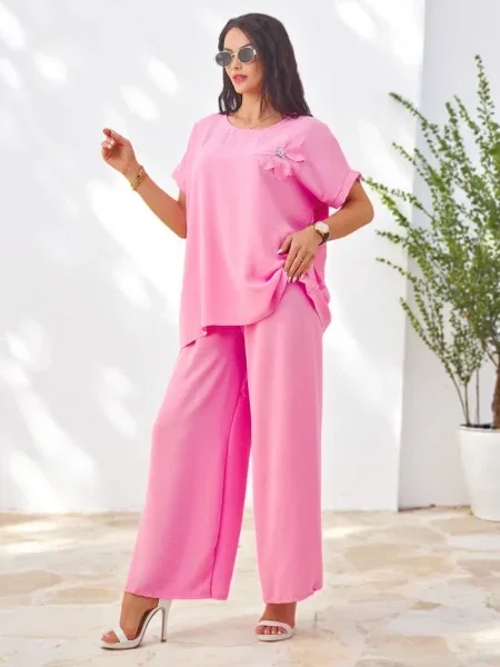 Pantaloni Resti scurte roz