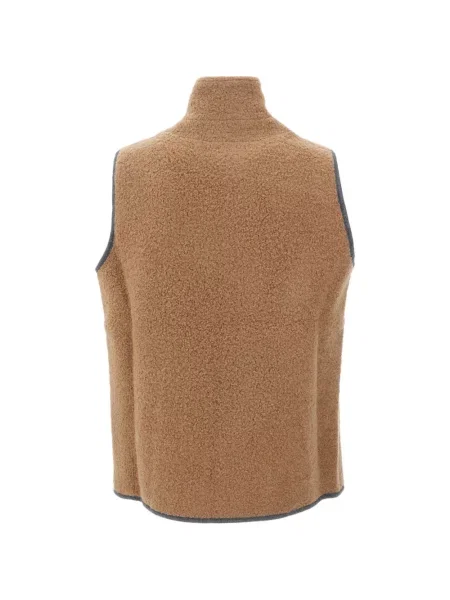 Bouclé vestă Alpe Piano maro