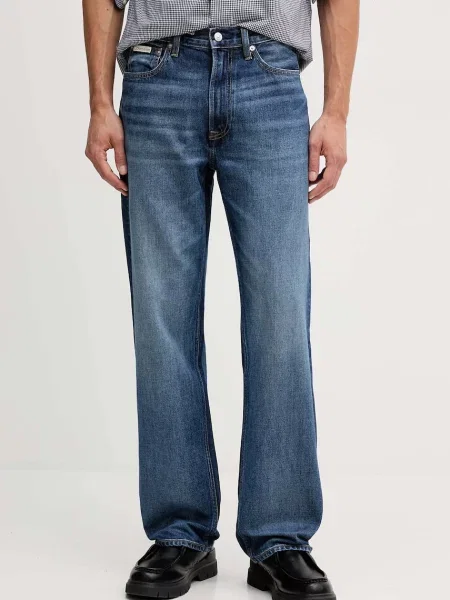 Kavbojke Calvin Klein Jeans modra