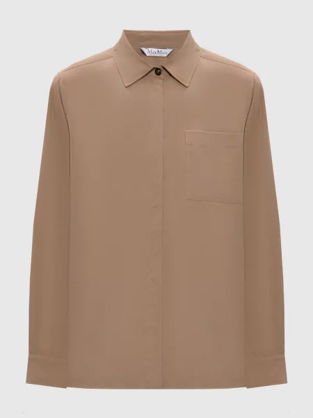 Блуза SIAMESE із шовку Max Mara бежева