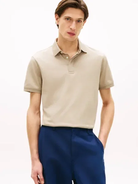 Tommy Hilfiger Tenisz póló | mercerised bézs