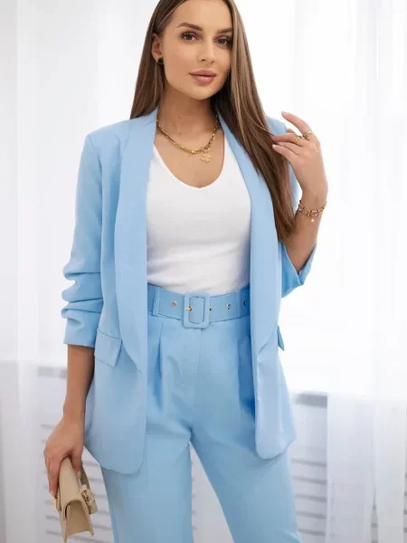 Pantaloni Kesi Włoski elegante albastru