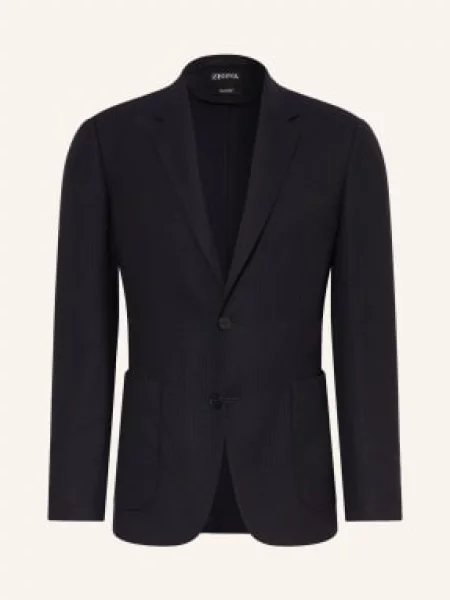 Zegna Sako Drop 7 Extra Slim Fit tmavě modrá