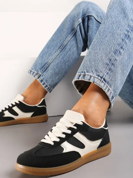Sneakers Ysalesa cu inserții negri
