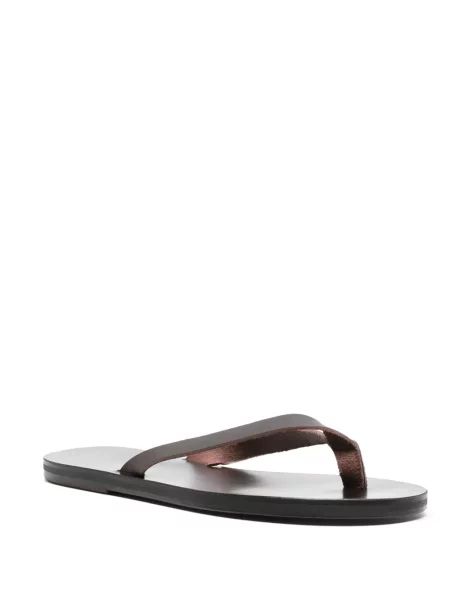 Iš natūralios odos sandalai Ancient Greek Sandals be kulniuko ruda