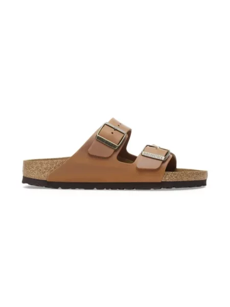 Birkenstock Arizona Natural Leather Oiled Narrow Fit Mężczyźni Sandały Birkenstock Size: brązowy