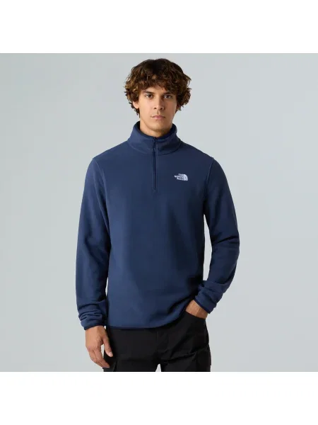 Мъжки поларен суитшърт The North Face Glacier Fleece Zip summit navy синьо