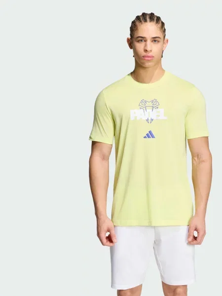 Спортивна футболка adidas перероблений жовтий
