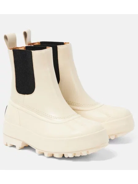 Botine chelsea Proenza Schouler din piele alb