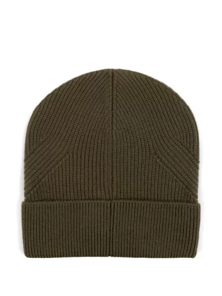 Căciulă Moncler tricotate cu nervuri verde