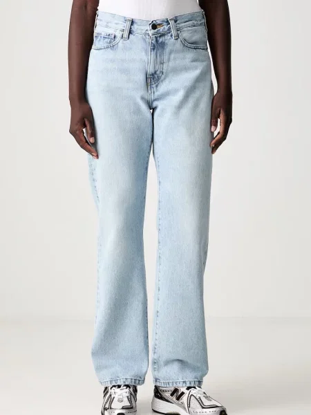 Carhartt WIP blugi straight pentru femei
