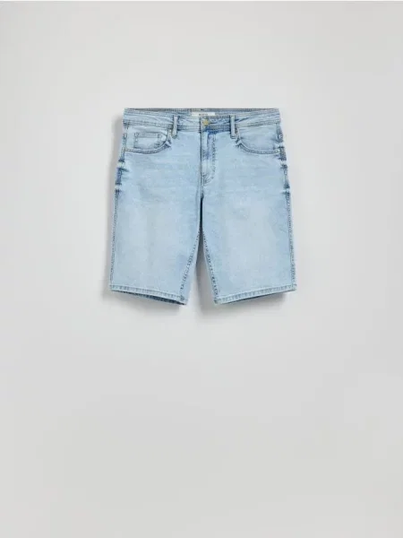 Reserved Pantaloni scurți slim fit din denim albastru