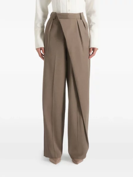 Pantaloni Manière De Voir plisate maro