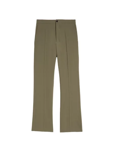 Pantaloni Jil Sander de lână verde