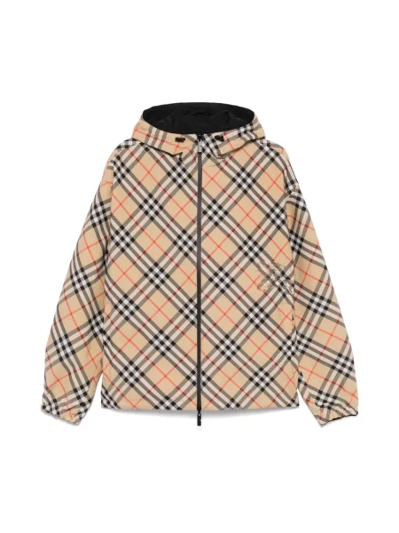 Kurtka Burberry z kapturem beżowa