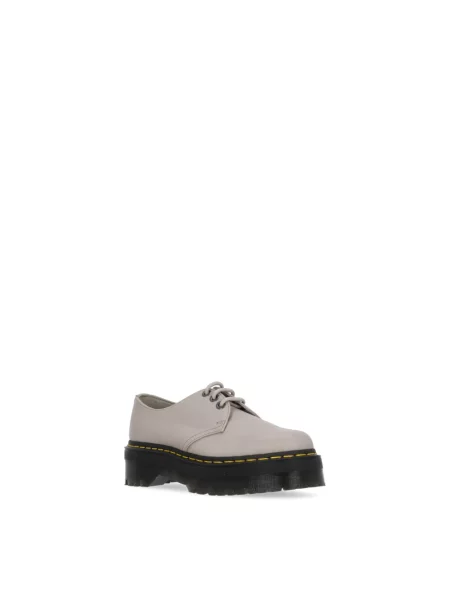 Półbuty Dr. Martens skórzane szare