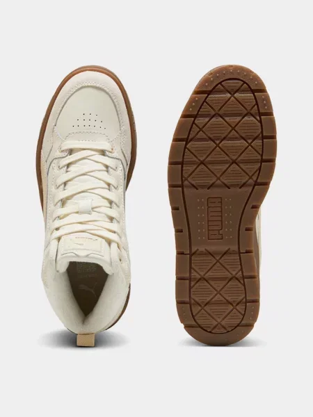 Кожаные ботинки Puma бежевые