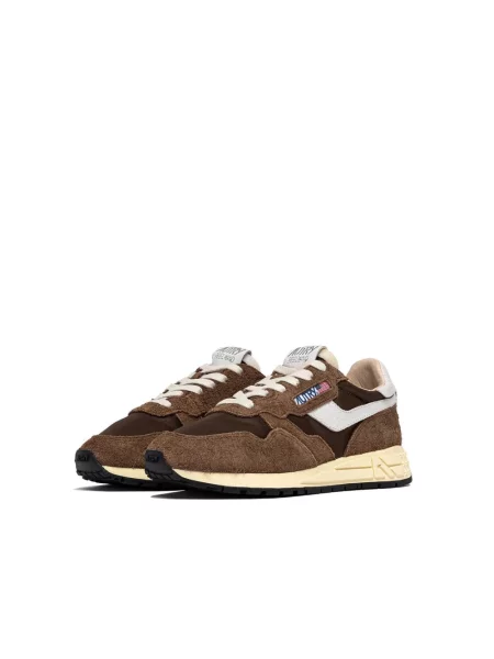 Sneakersy Autry brązowe