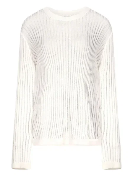 Pulover Loulou De Saison transparente alb