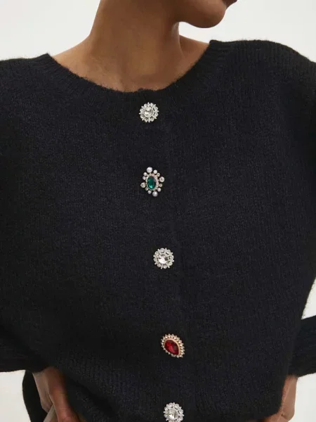 Vuneni pulover Answear.LAB lagane crna