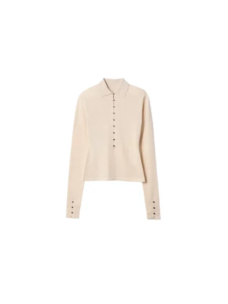Koszulka polo Jacquemus beżowa
