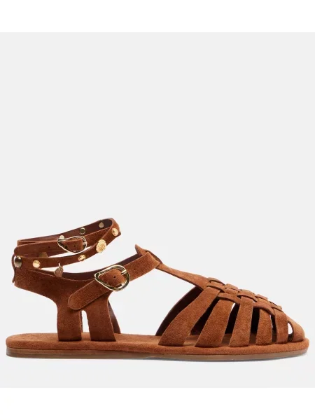 Sandale Ancient Greek Sandals din piele de căprioară maro