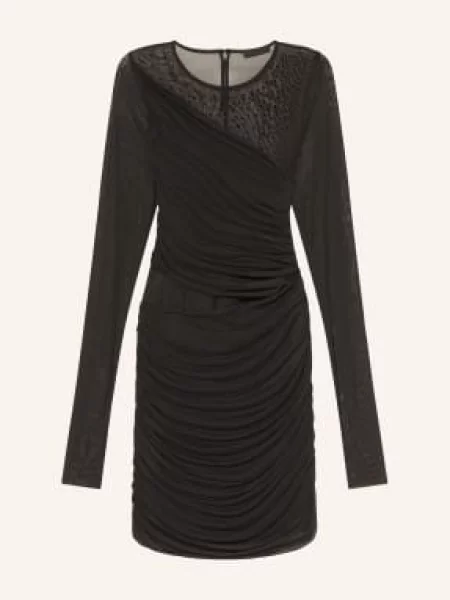 Liu Jo Sukienka Z Siateczki Z Kamieniami Ozdobnymi schwarz czarna